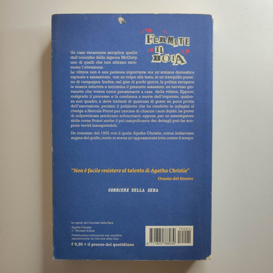 FERMATE IL BOIA - AGATHA CHRISTIE - CORRIERE DELLA SERA -2011