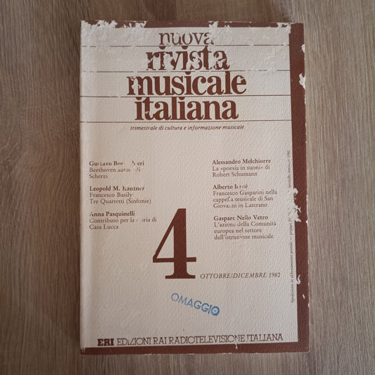 NUOVA RIVISTA MUSICALE ITALIANA 4 OTTOBRE DICEMBRE 1978
