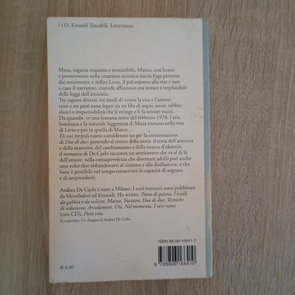 Di noi tre - Andrea De Carlo - Einaudi Tascabili