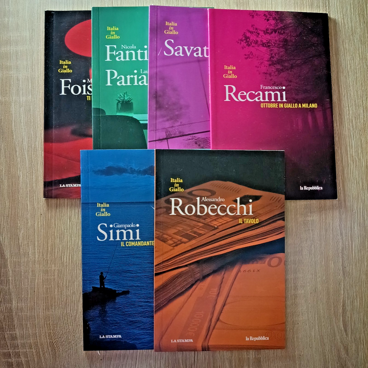 "ITALIA IN GIALLO" La Repubblica La Stampa. SET 6 PEZZI