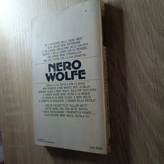 (Rex Stout) Nero Wolfe l'enigma della pistola 1984 Mondadori romanzi brevi 12