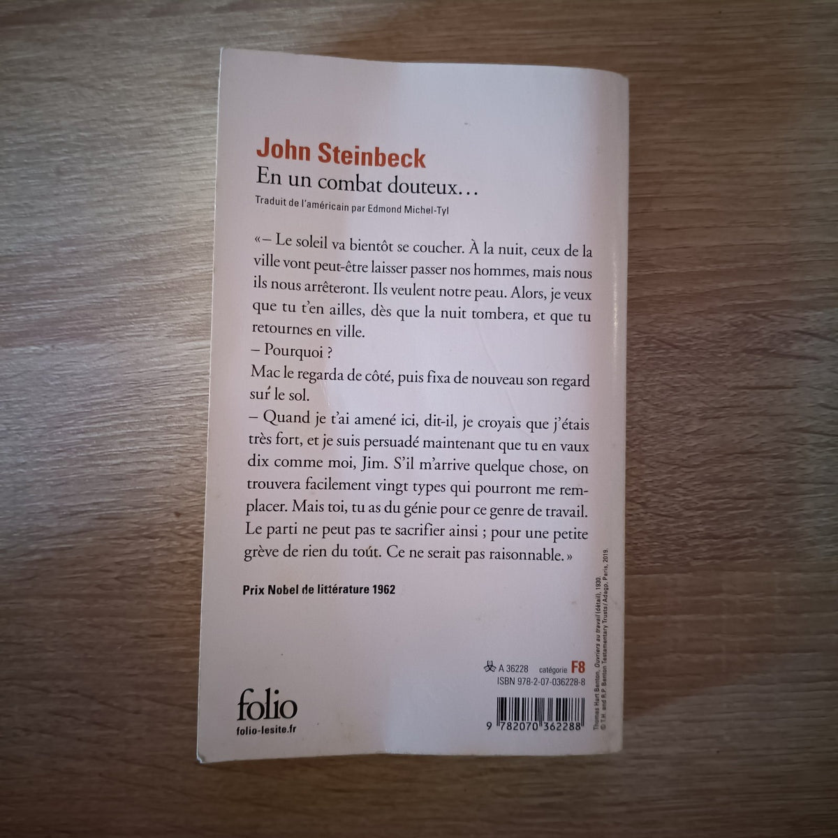 En un combat douteux - John Steinbeck - Folio