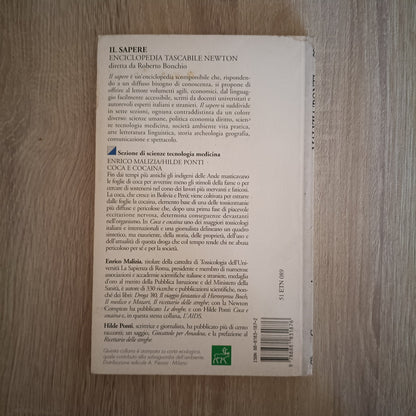 COCA E COCAINA ENRICO MALIZIA 100 PAGINE IL SAPERE NEWTON 1000 LIRE N°089