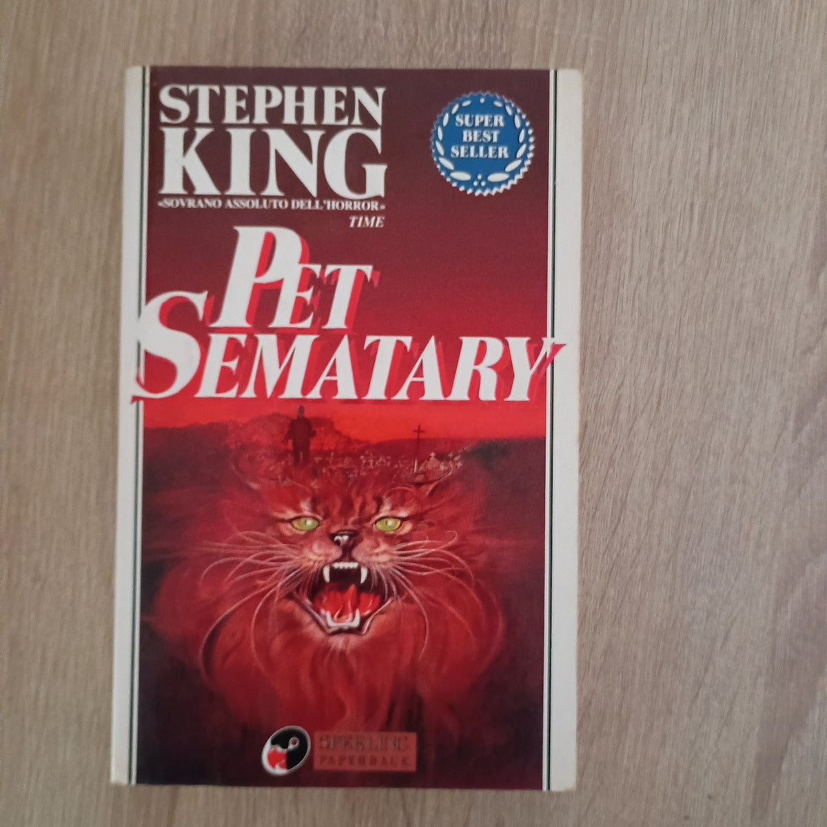 Libro PET SEMATARY Stephen King 1994 - Sperling Paperback - Best Seller
