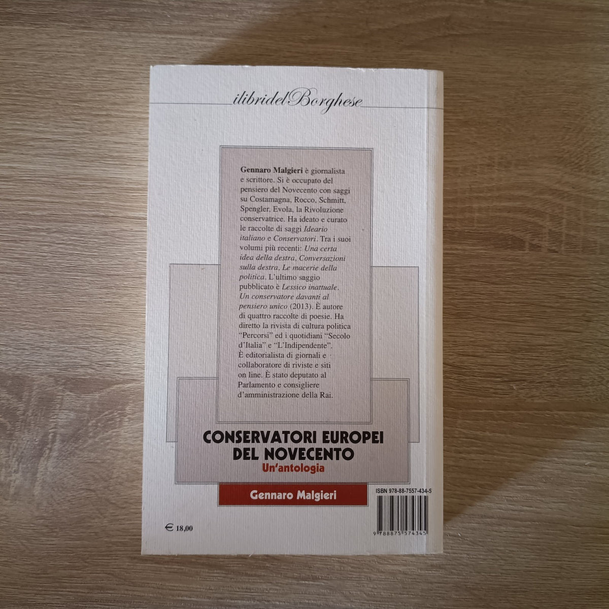 Conservatori europei del Novecento Un' antologia - Gennaro Malgieri