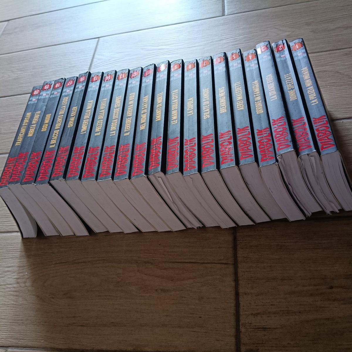 Fumetto Diabolik - Nero Su Nero Serie - Sequenza Da 1 A 20