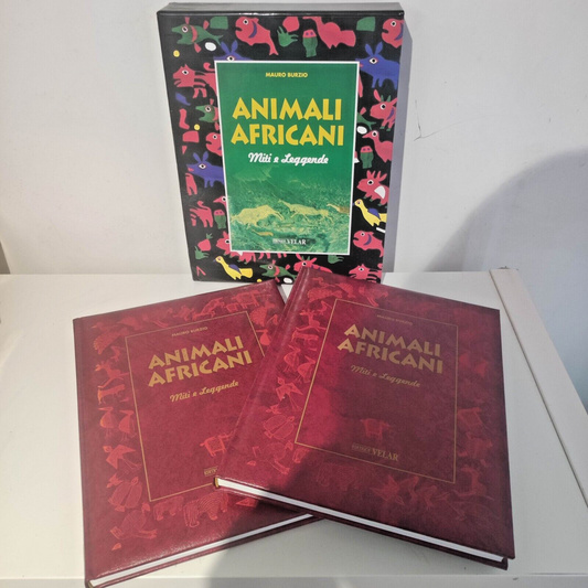 ANIMALI AFRICANI - MITI E LEGGENDE 2 VOLUMI - MAURO BURZIO - VELAR