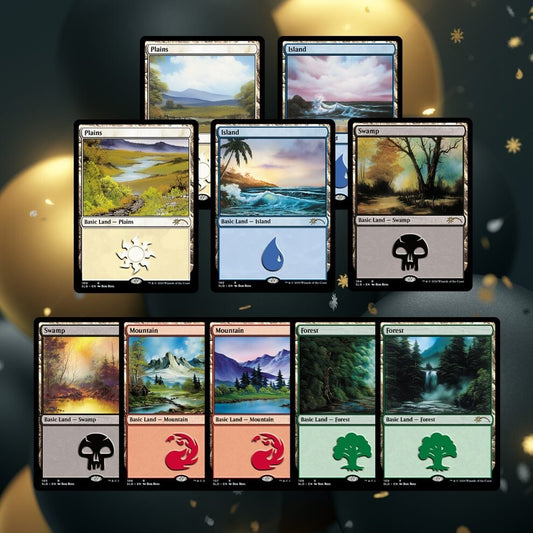100 terre mtg magic the gathering 20x isole pianure paludi montagne foreste