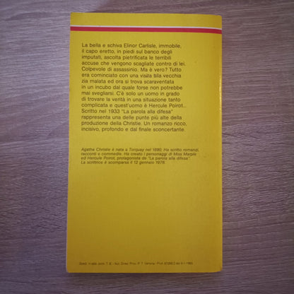 (Agatha Christie) La parola della difesa 1988 Mondadori I classici 560
