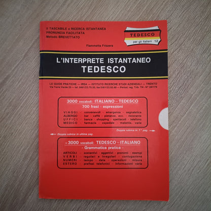 L'INTERPRETE ISTANTANEO TEDESCO - Fiammetta Frizzera