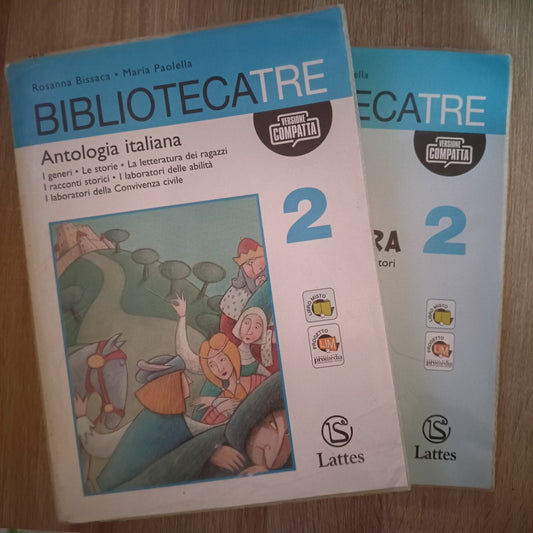 BIBLIOTECATRE 2 ANTOLOGIA ITALIANA - BISSACA, PAOLELLA - LATTES - VER. COMPATTA