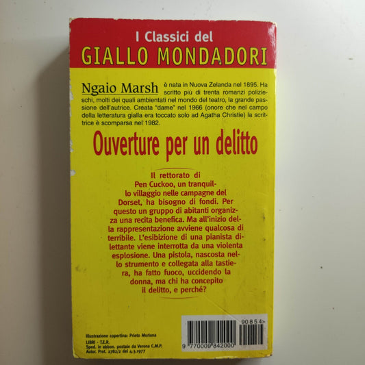 Ouverture Per Un Delitto - Marsh Ngaio -  Giallo Mondadori