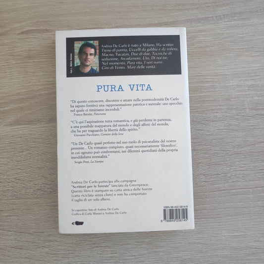 Fs4 - PURA VITA - Andrea de Carlo - ed. Bompiani 2007