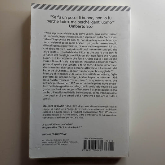 LEBLANC  - ARSENE LUPIN  - LADRO GENTILUOMO FELTRINELLI