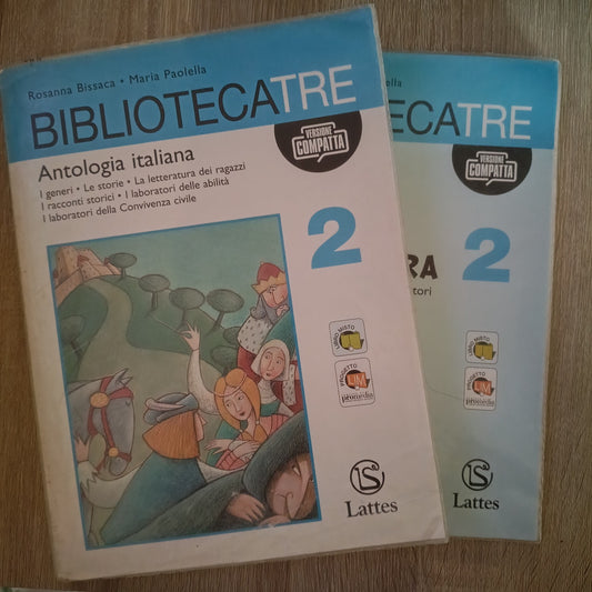 BIBLIOTECATRE 2 ANTOLOGIA ITALIANA - BISSACA, PAOLELLA - LATTES - VER. COMPATTA