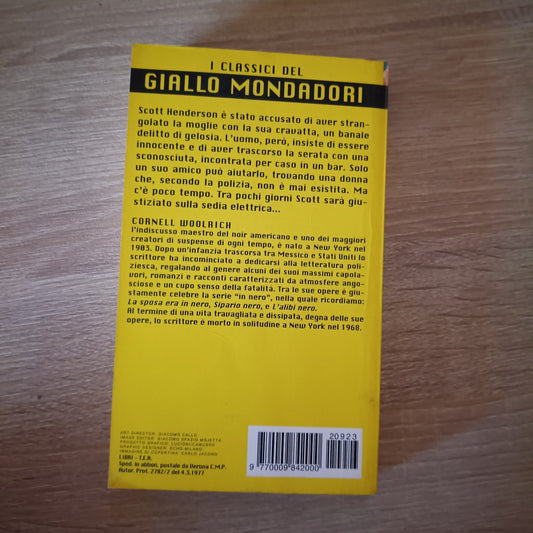 I CLASSICI DEL GIALLO MONDADORI:923 CORNELL WOOLRICH LA DONNA FANTASMA.11\6\2002