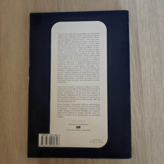 LIBRO La misura in psicologia. Introduzione ai test psicologici di A.Ercolani..