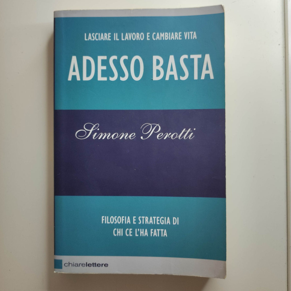 ADESSO BASTA. LASCIARE IL LAVORO E CAMBIARE VITA PEROTTI SIMONE CHIARELETTERE
