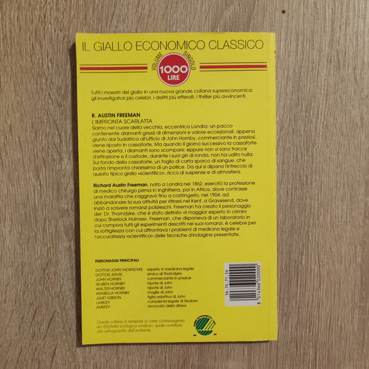 ROMANZO GIALLO: L'IMPRONTA SCARLATTA di R. AUSTIN FREEMAN - NEWTON