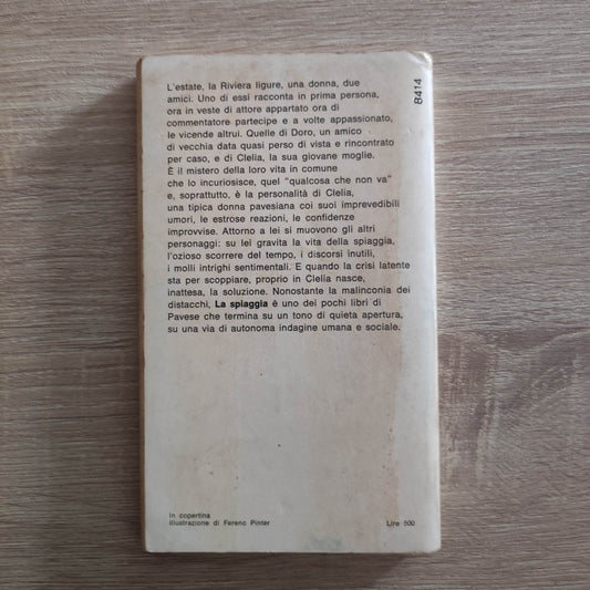 Cesare Pavese La spiaggia Oscar Mondadori 1972 Copertina Flessibile