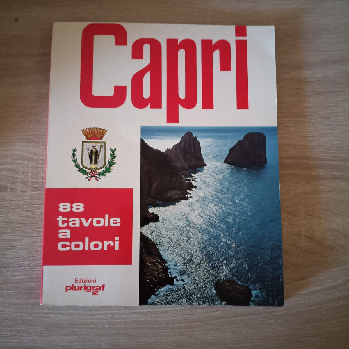 CAPRI - ANACAPRI  Guida 88 tavole a colori  - Ed.Plurigraf 1986