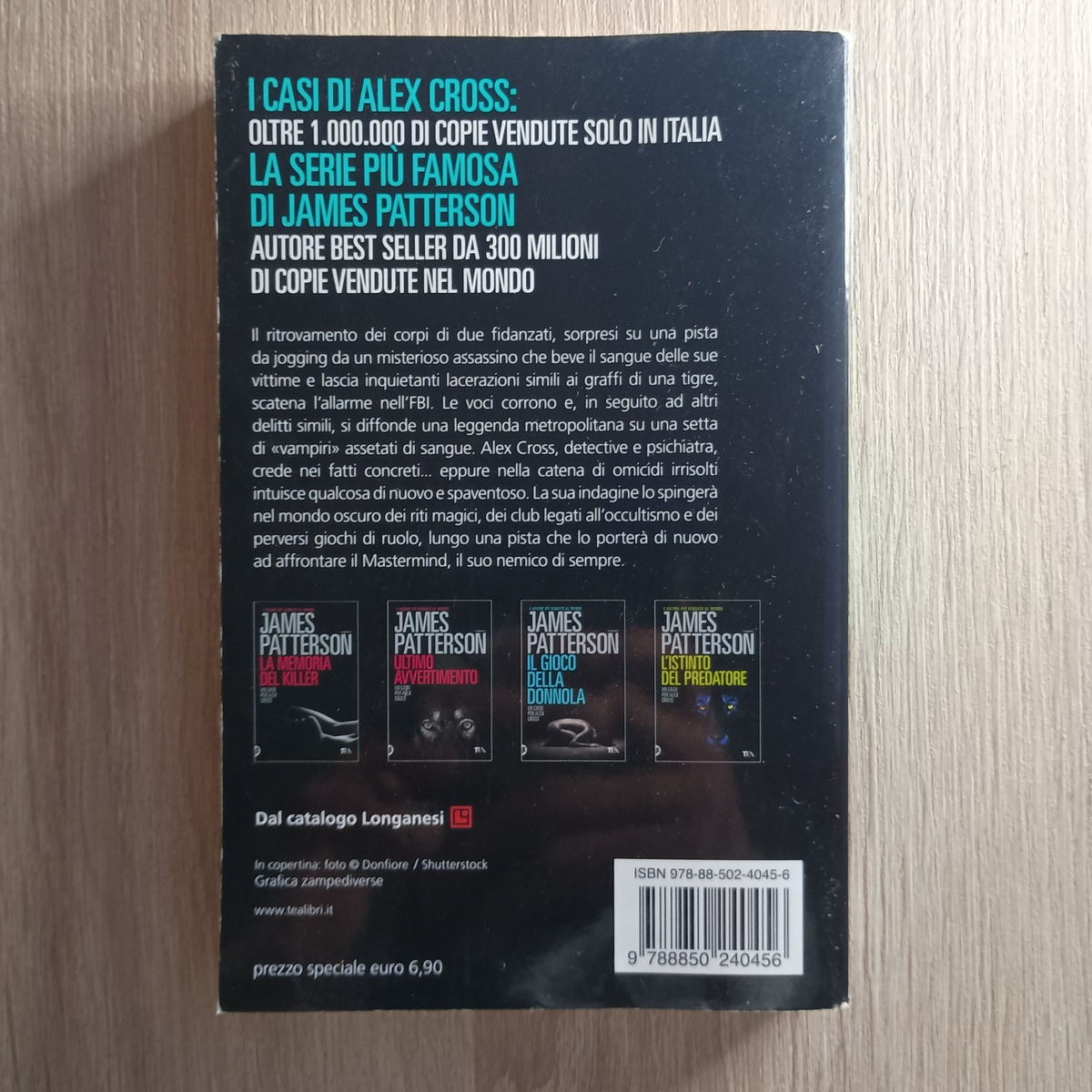LN2- ULTIMA MOSSA CASO PER ALEX CROSS - PATTERSON - TEA BEST SELLER - B - JXS308