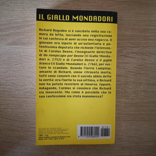 LEO BRUCE - ASCOLTAMI, CAROLUS! - IL GIALLO MONDADORI 2781 Libro [L192]