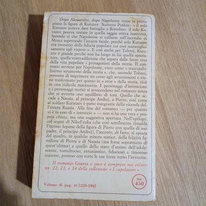 Guerra e pace - Parte Terza - Tolstoj - I capolavori Sansoni
