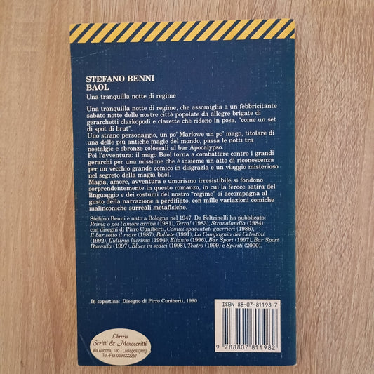 BAOL - UNA TRANQUILLA NOTTE DI REGIME - STEFANO BENNI - FELTRINELLI - 1996