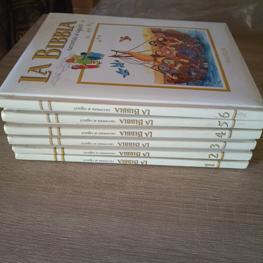 LA BIBBIA RACCONTATA AI RAGAZZI - 2004 - 6 volumi -  Ed. Velar