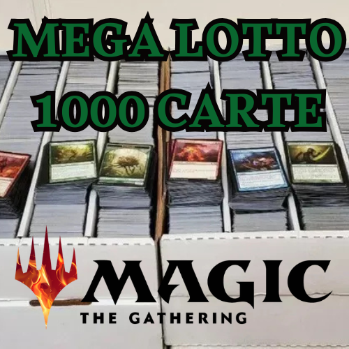 Lotto 1000 Carte Magic The Gathering + Mitiche + Rare + FOIL + Non Comuni Bulk