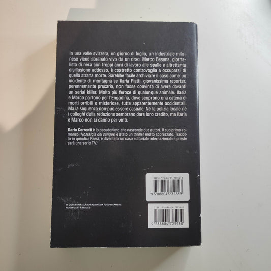 Il Destino Dell'orso  Dario Correnti - Libro Thriller