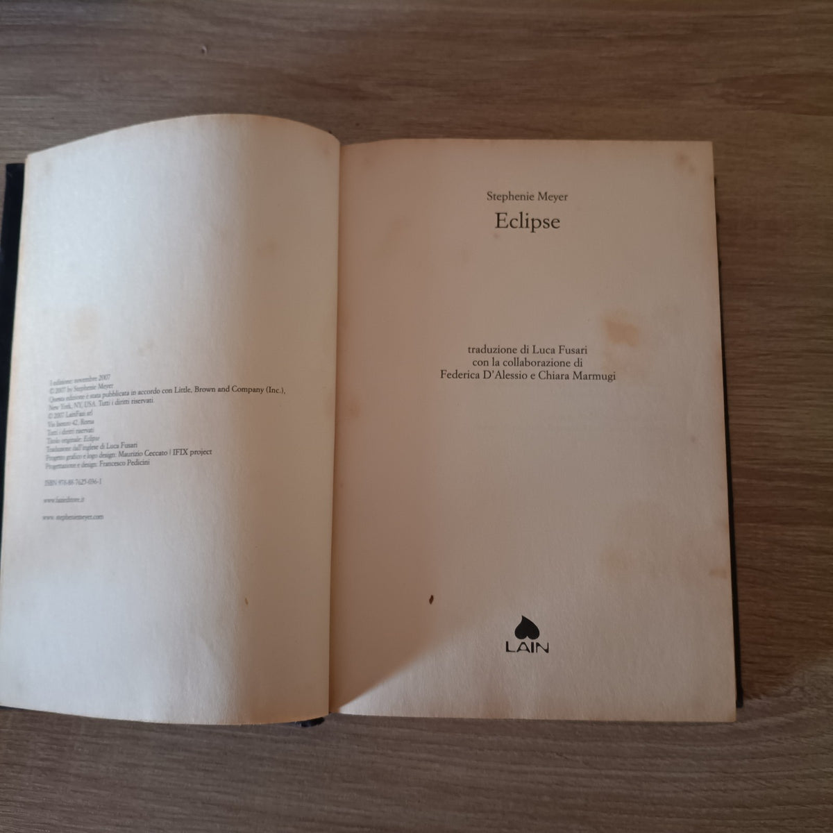 LN2- ECLIPSE - STEPHEN MEYER - FAZI - LAIN - 2007