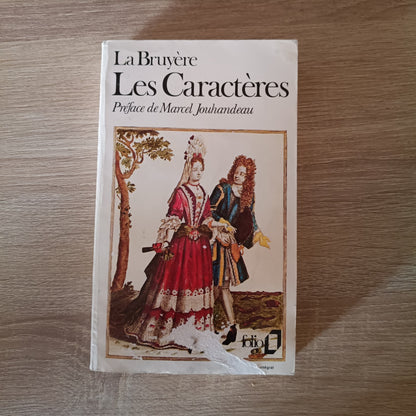 Les Caractères Jean de La Bruyère Folio Gallimard Libro Francese Vintage