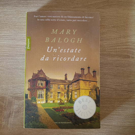Un'estate da ricordare - di Mary Balogh - libro Mondadori 2010 - Romanzo
