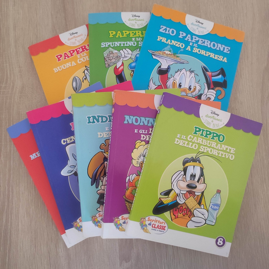 FUMETTO DISNEY : DIVERTIAMOCI A STARE BENE 1-8 SERIE COMPLETA
