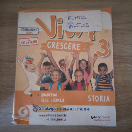 Viva crescere 3 - Storia - Giunti Scuola - Strategie - Cornoldi Lauretta