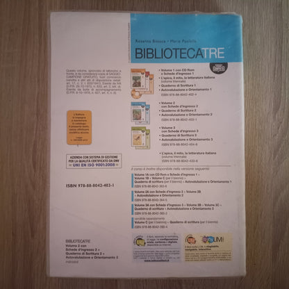 BIBLIOTECATRE 2 ANTOLOGIA ITALIANA - BISSACA, PAOLELLA - LATTES - VER. COMPATTA