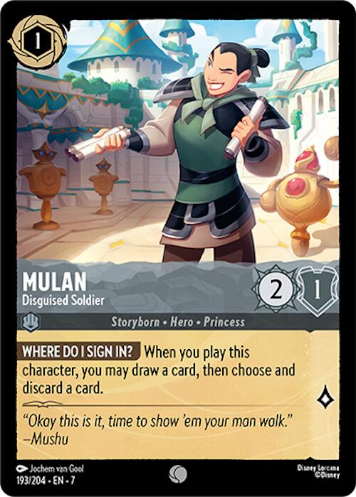 Mulan - Disguised Soldier