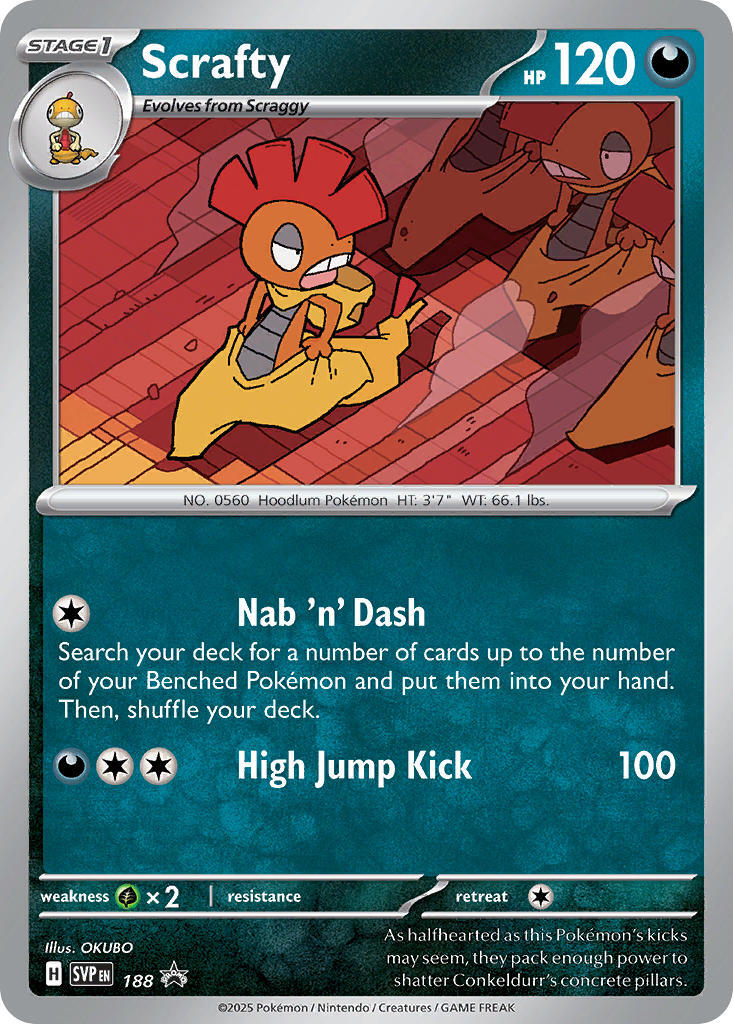 Scrafty - 188 (Cosmos Holo)