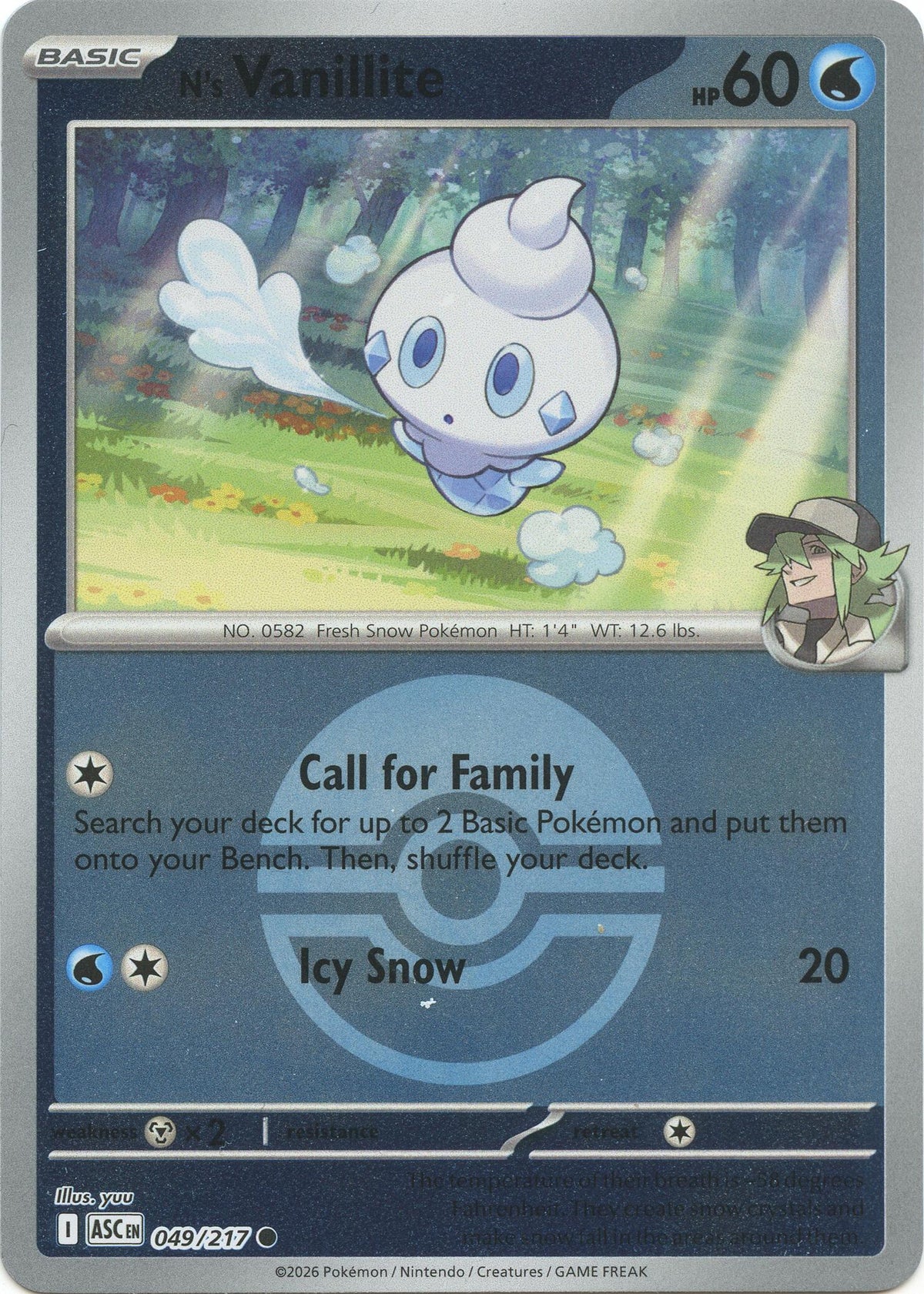 N's Vanillite (Poke Ball)