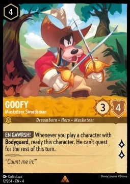 Goofy - Musketeer Swordsman
