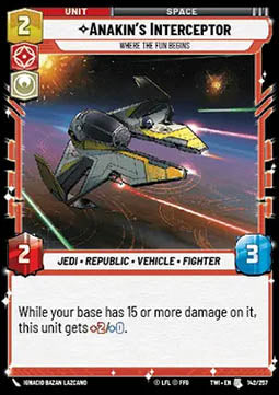 Anakin’s Interceptor, Where the Fun Begins