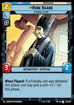 Rune Haako, Scheming Second