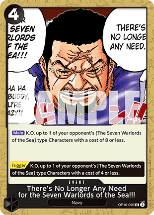 There's No Longer Any Need for the Seven Warlords of the Sea!!! (OP10-096)