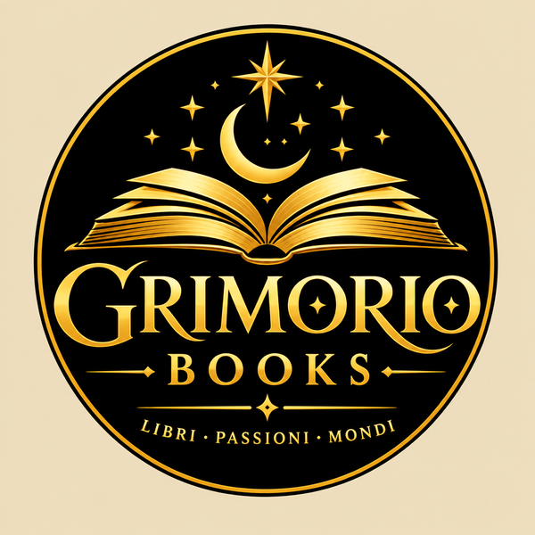 Logo Grimorio Books - Sfondo Beige #ecdec8